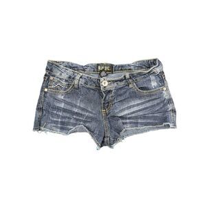 Blue Spice Short Shorts Stretch Dark Wash Blue Denim Size 9